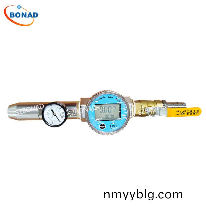 IPX5 and IPX6 water jet spray nozzle with digital flowmeter